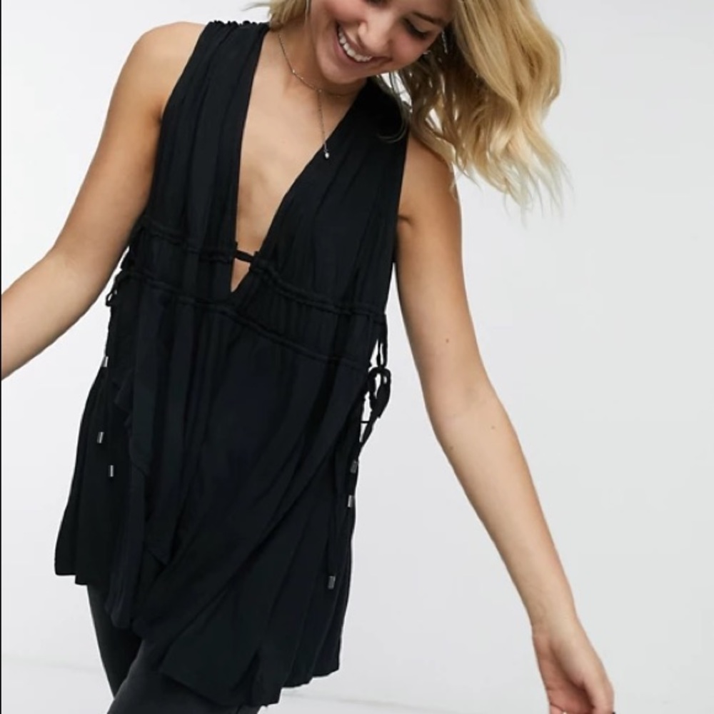 Free People Aries V Neck Top
